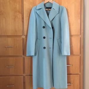 Zara blue wool coat XS